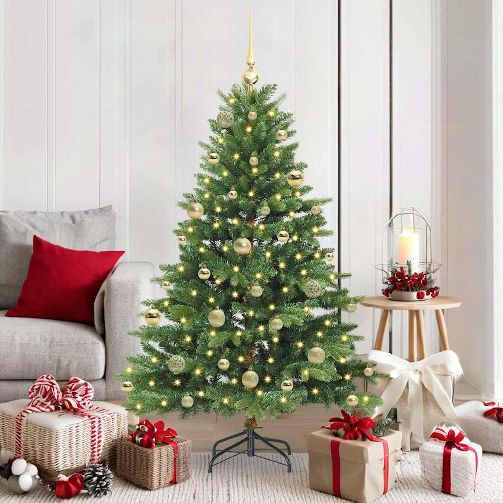 Sapin de Noël artificiel avec 150 LED Vert 150 cm PE et PVC - XIOS