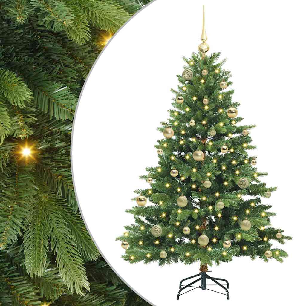 Sapin de Noël artificiel avec 150 LED Vert 150 cm PE et PVC - XIOS