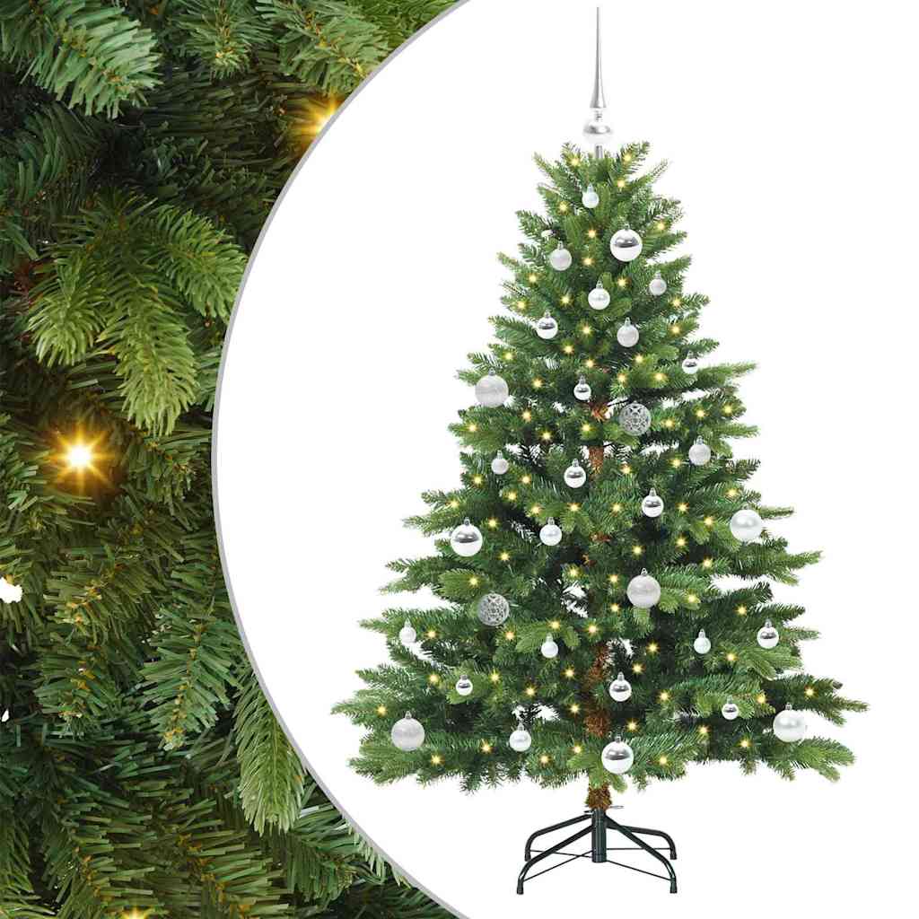 Sapin de Noël artificiel avec 150 LED Vert 150 cm PE et PVC - XIOS