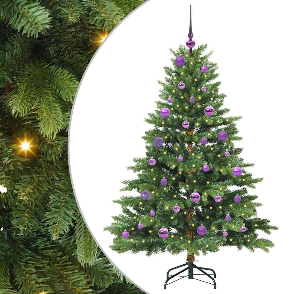 Sapin de Noël artificiel avec 150 LED Vert 150 cm PE et PVC - XIOS