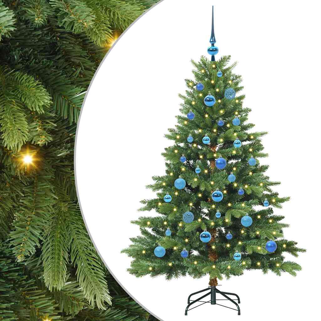 Sapin de Noël artificiel avec 150 LED Vert 150 cm PE et PVC - XIOS