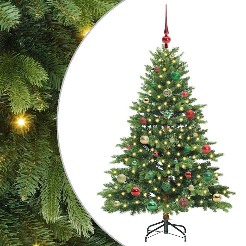 Sapin de Noël artificiel avec 150 LED Vert 150 cm PE et PVC - XIOS