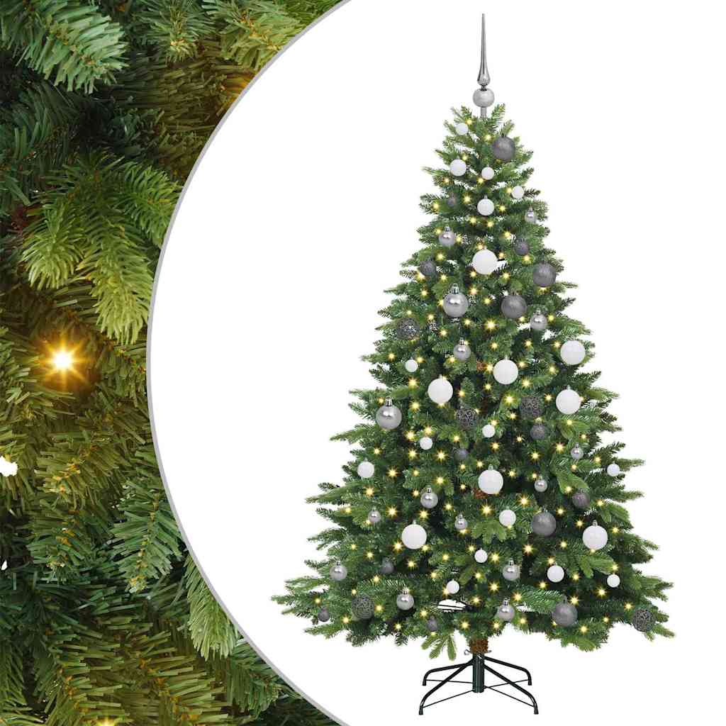 Sapin de Noël artificiel avec 300 LED Vert 180 cm PE et PVC - XIOS