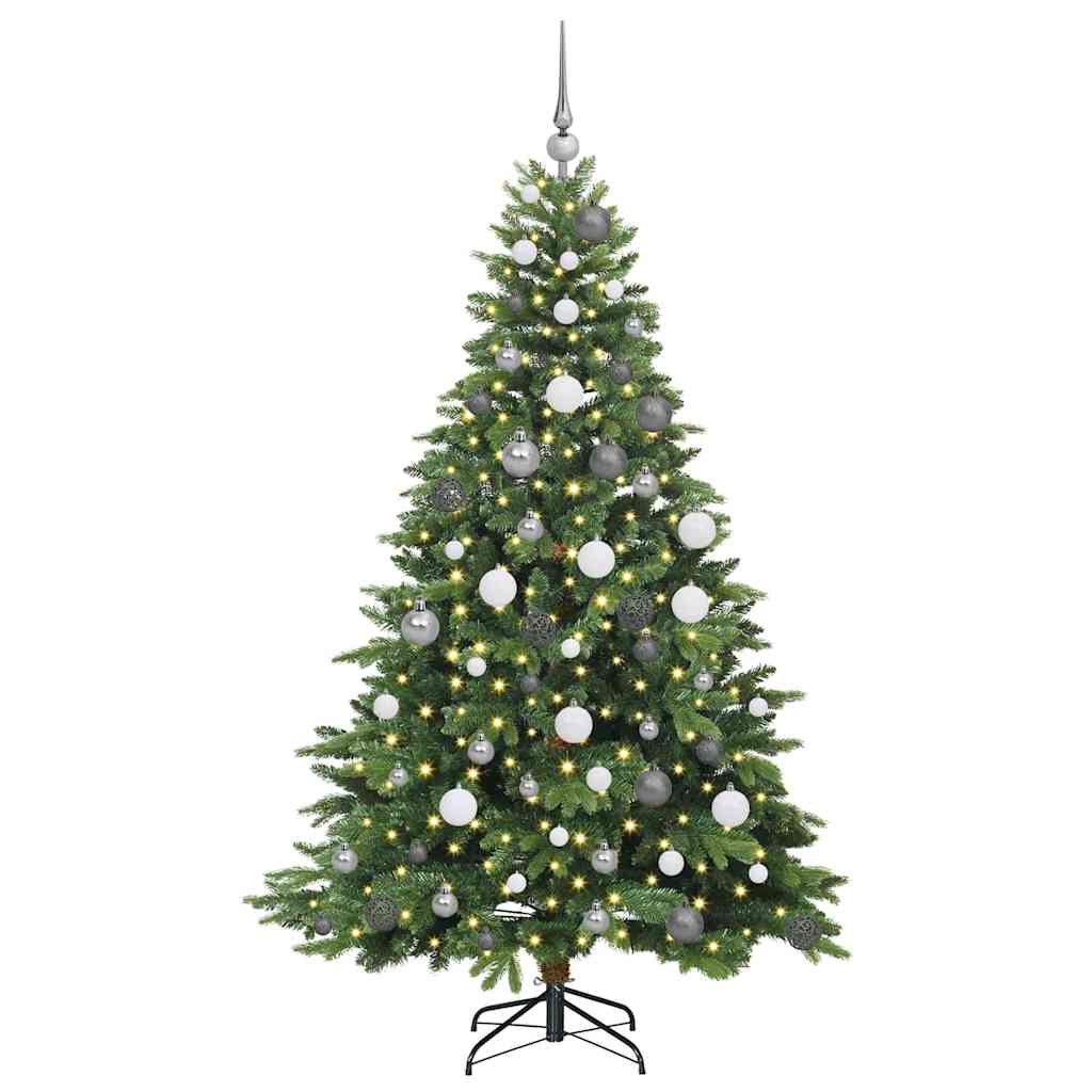 Sapin de Noël artificiel avec 300 LED Vert 180 cm PE et PVC - XIOS