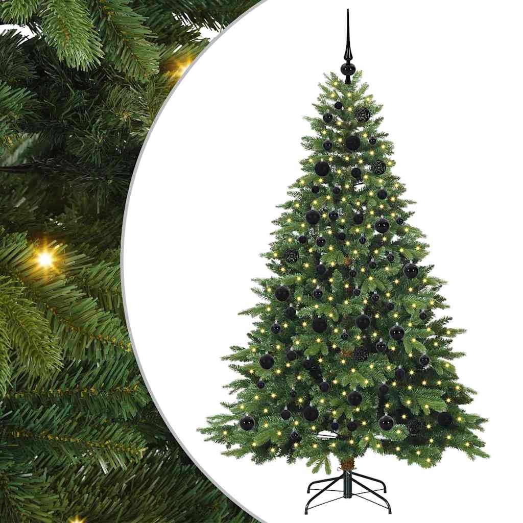 Sapin de Noël artificiel avec 300 LED Vert 180 cm PE et PVC - XIOS