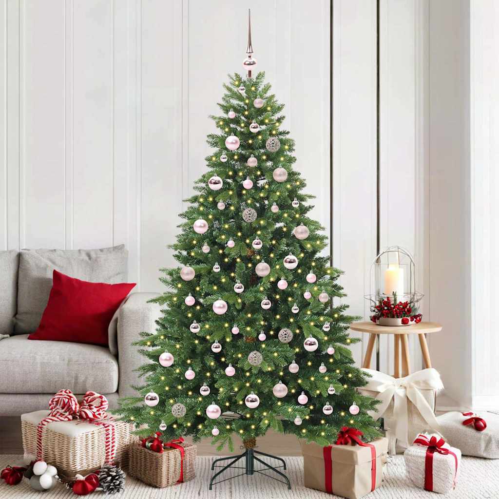 Sapin de Noël artificiel avec 300 LED Vert 180 cm PE et PVC - XIOS