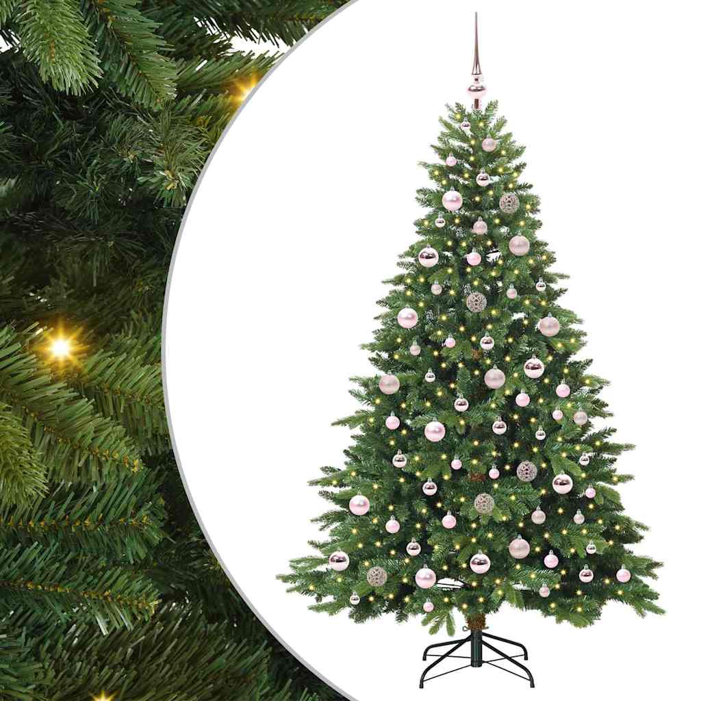 Sapin de Noël artificiel avec 300 LED Vert 180 cm PE et PVC - XIOS