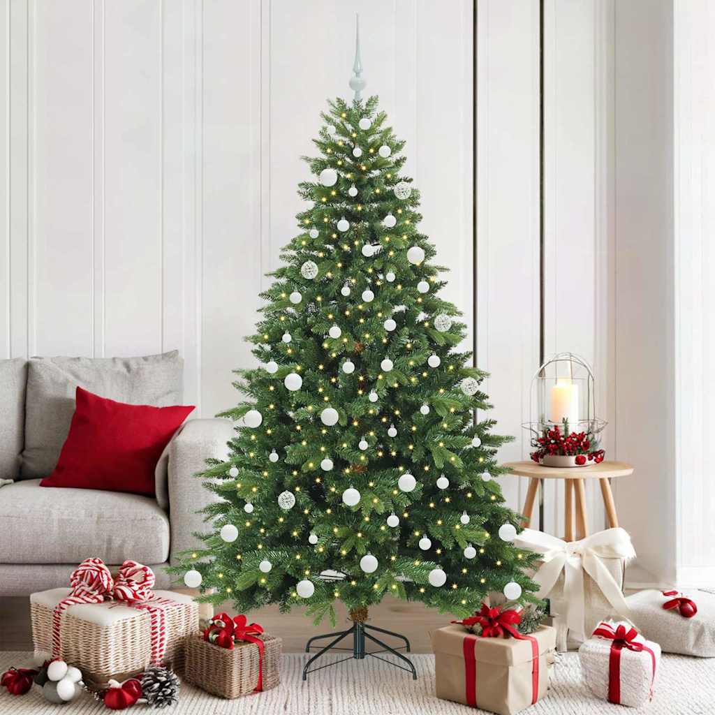 Sapin de Noël artificiel avec 300 LED Vert 180 cm PE et PVC - XIOS