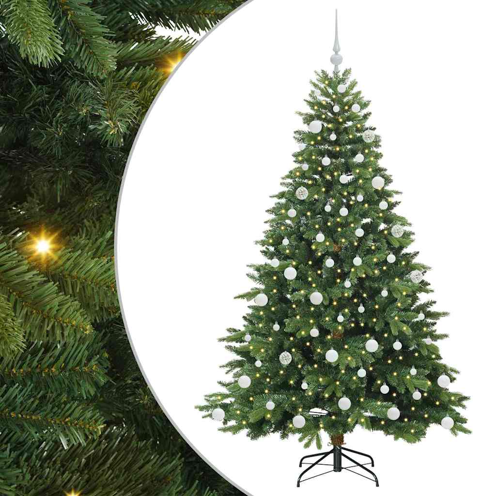Sapin de Noël artificiel avec 300 LED Vert 180 cm PE et PVC - XIOS