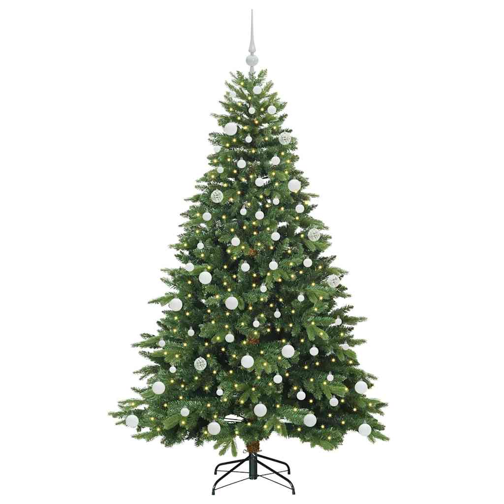 Sapin de Noël artificiel avec 300 LED Vert 180 cm PE et PVC - XIOS