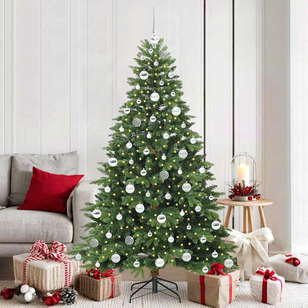 Sapin de Noël artificiel avec 300 LED Vert 180 cm PE et PVC - XIOS