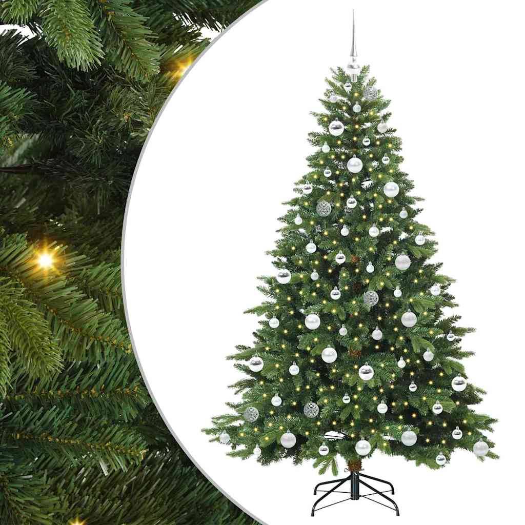 Sapin de Noël artificiel avec 300 LED Vert 180 cm PE et PVC - XIOS