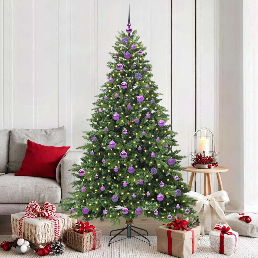 Sapin de Noël artificiel avec 300 LED Vert 180 cm PE et PVC - XIOS