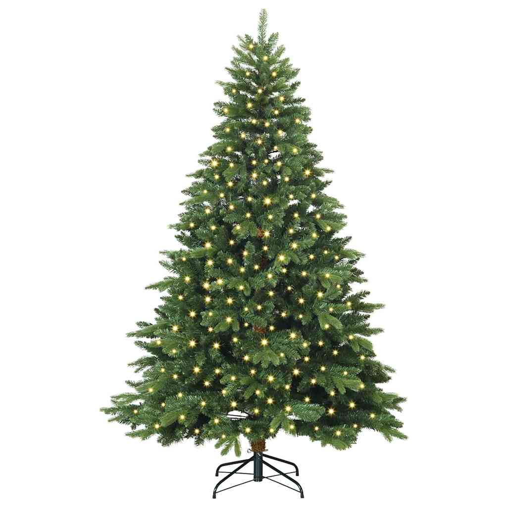 Sapin de Noël artificiel avec 300 LED Vert 210 cm PE et PVC - XIOS
