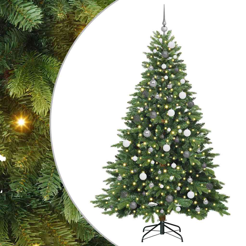 Sapin de Noël artificiel avec 300 LED Vert 210 cm PE et PVC - XIOS