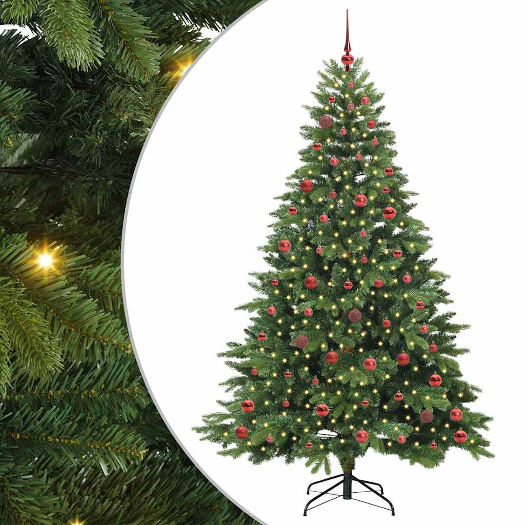 Sapin de Noël artificiel avec 300 LED Vert 210 cm PE et PVC - XIOS