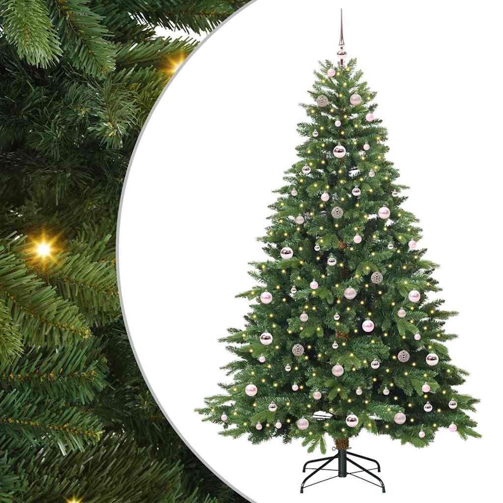Sapin de Noël artificiel avec 300 LED Vert 210 cm PE et PVC - XIOS