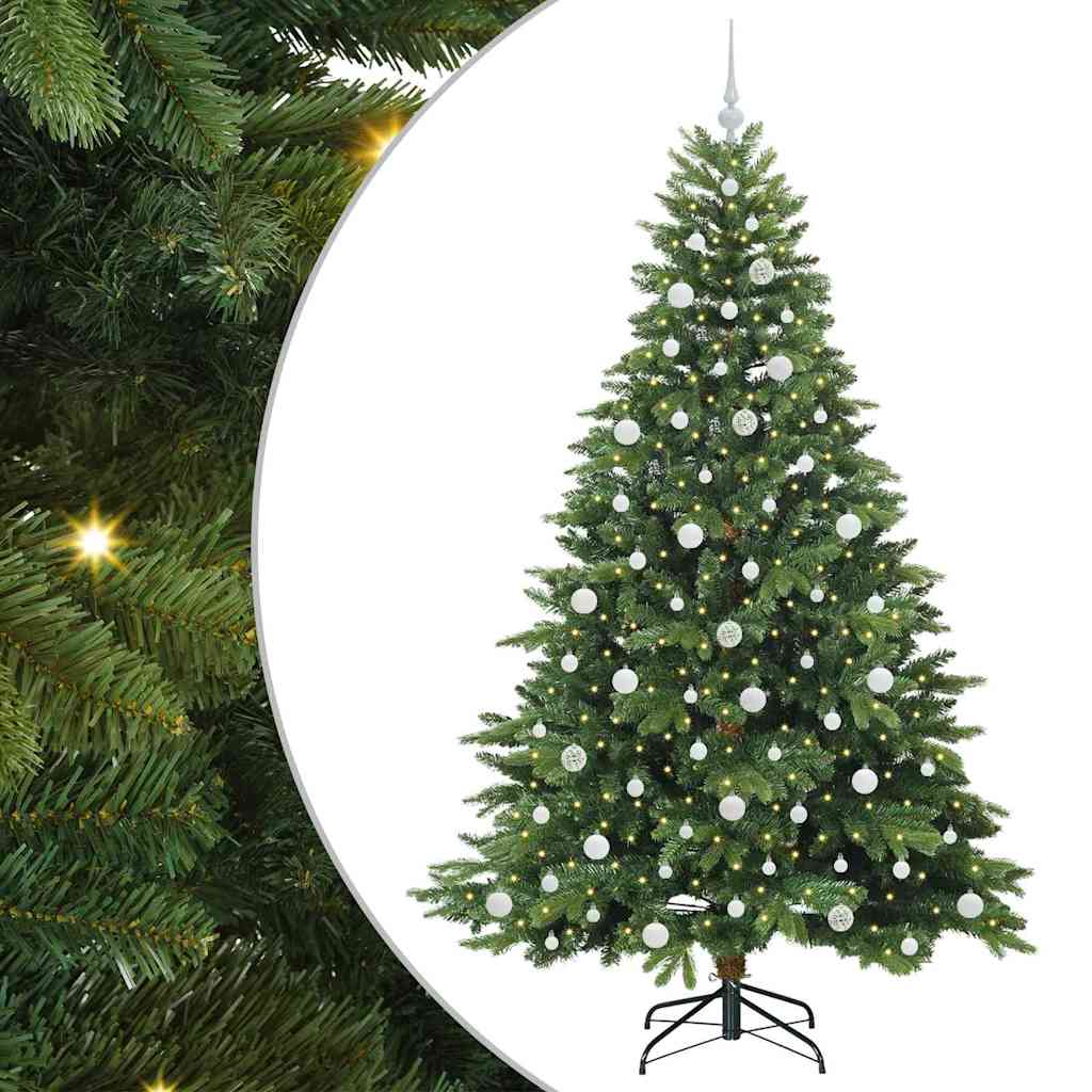 Sapin de Noël artificiel avec 300 LED Vert 210 cm PE et PVC - XIOS