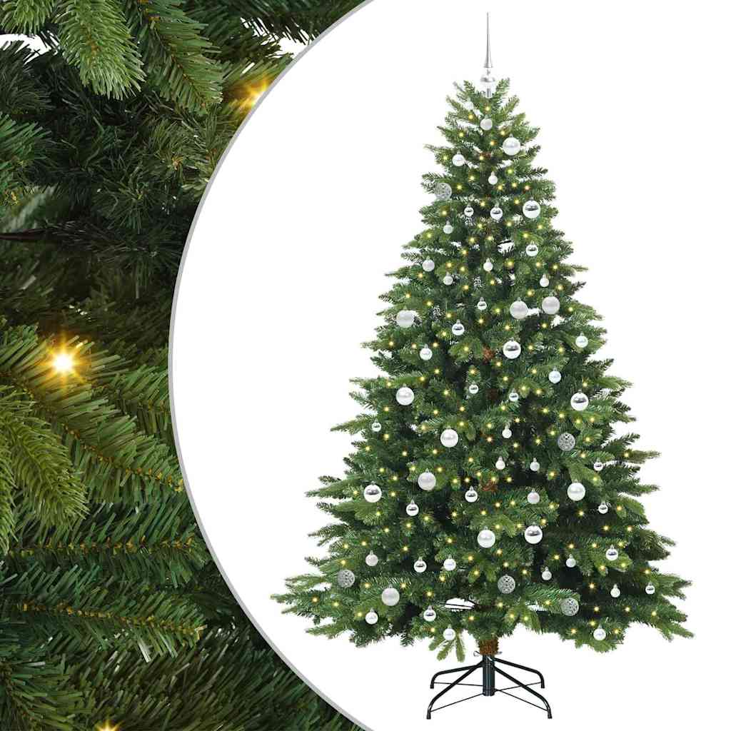 Sapin de Noël artificiel avec 300 LED Vert 210 cm PE et PVC - XIOS