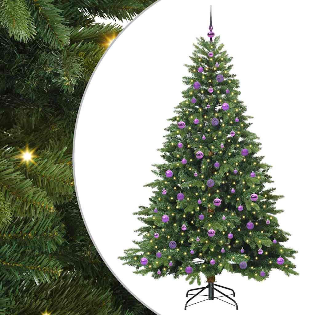 Sapin de Noël artificiel avec 300 LED Vert 210 cm PE et PVC - XIOS