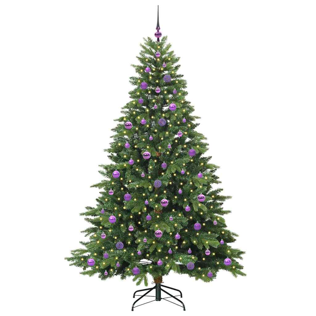 Sapin de Noël artificiel avec 300 LED Vert 210 cm PE et PVC - XIOS