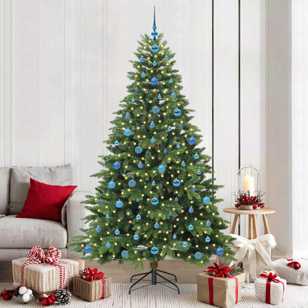 Sapin de Noël artificiel avec 300 LED Vert 210 cm PE et PVC - XIOS