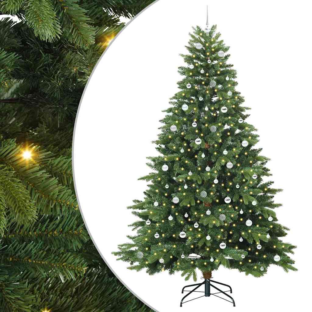 Sapin de Noël artificiel avec 300 LED Vert 240 cm PE et PVC - XIOS