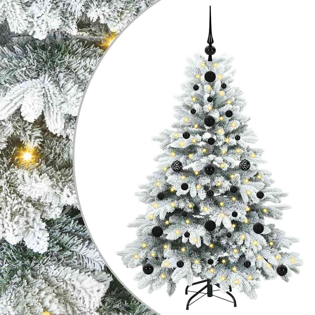 Sapin de Noël artificiel avec 150 LED Vert 120 cm PE et PVC - XIOS