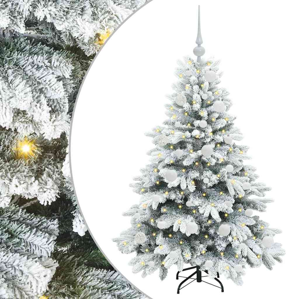 Sapin de Noël artificiel avec 150 LED Vert 120 cm PE et PVC - XIOS