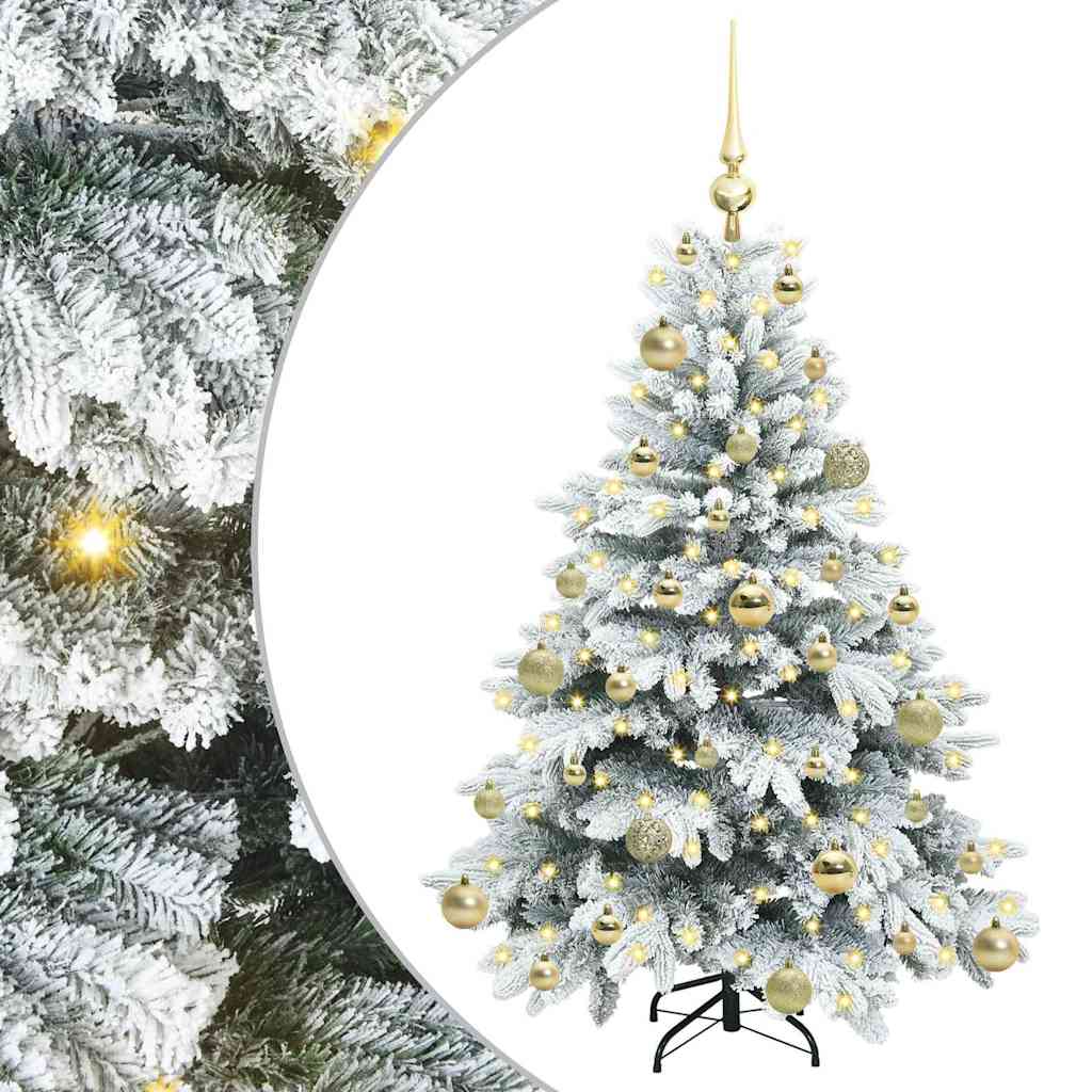 Sapin de Noël artificiel avec 150 LED Vert 120 cm PE et PVC - XIOS