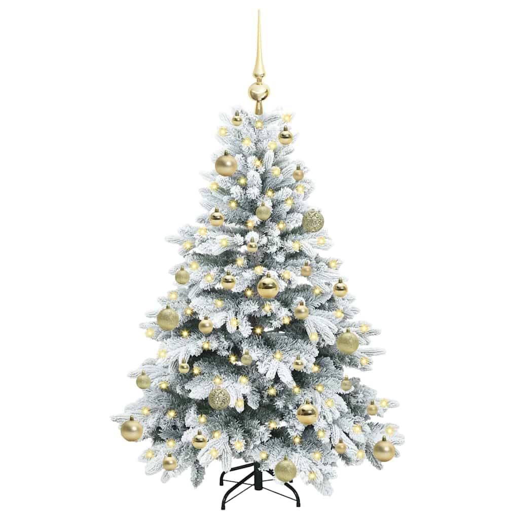 Sapin de Noël artificiel avec 150 LED Vert 120 cm PE et PVC - XIOS