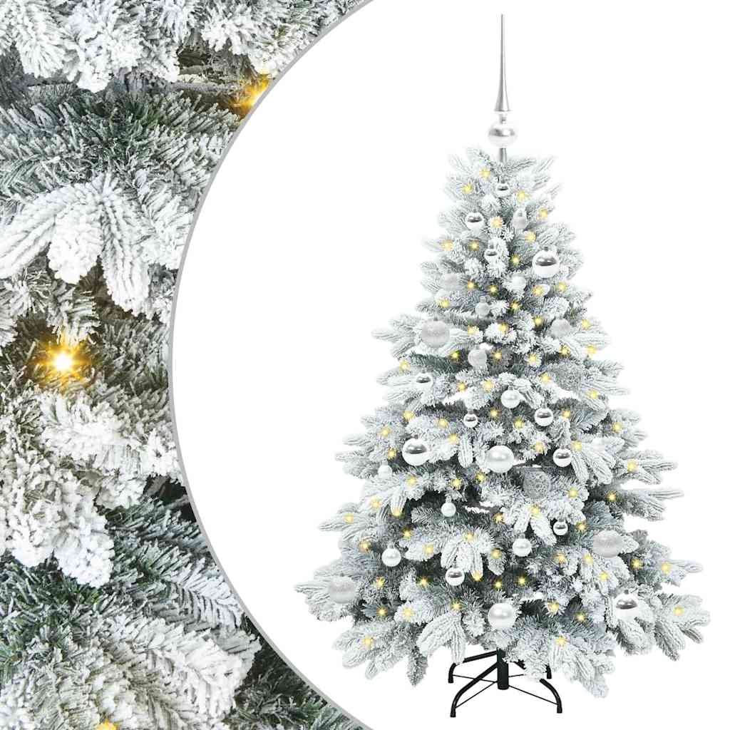 Sapin de Noël artificiel avec 150 LED Vert 120 cm PE et PVC - XIOS