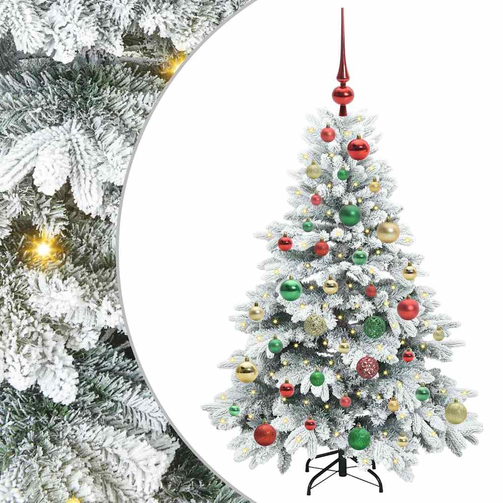 Sapin de Noël artificiel avec 150 LED Vert 120 cm PE et PVC - XIOS