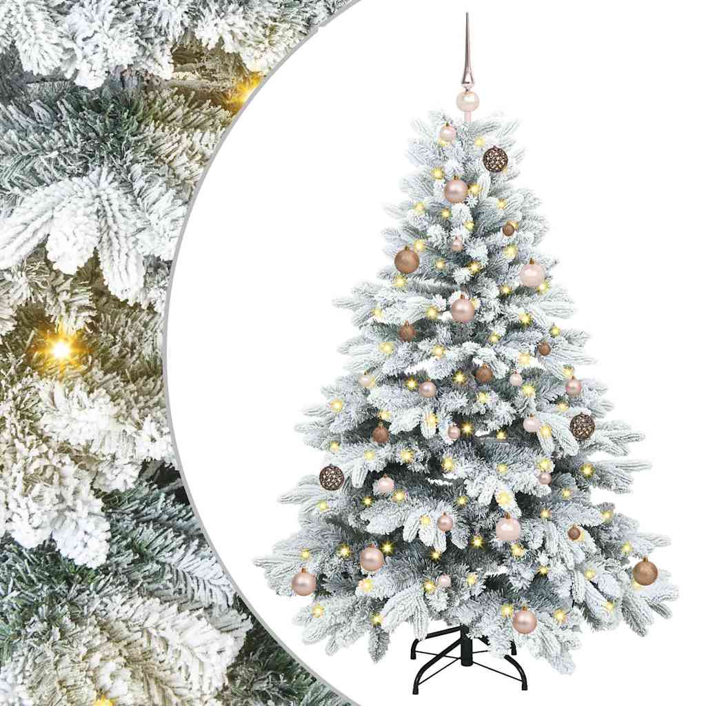 Sapin de Noël artificiel avec 150 LED Blanc 150 cm PE et PVC - XIOS