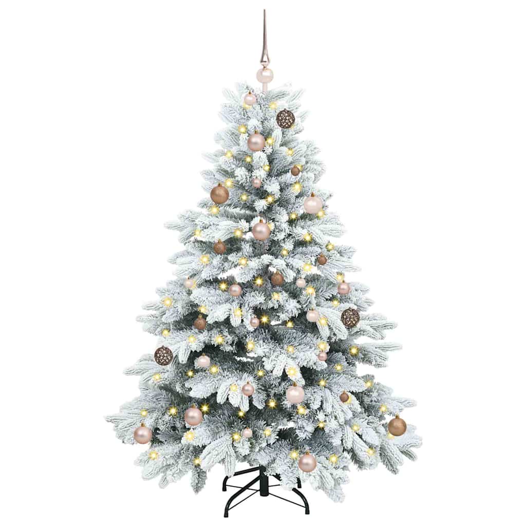 Sapin de Noël artificiel avec 150 LED Blanc 150 cm PE et PVC - XIOS