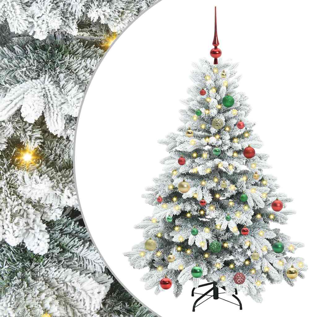 Sapin de Noël artificiel avec 150 LED Blanc 150 cm PE et PVC - XIOS
