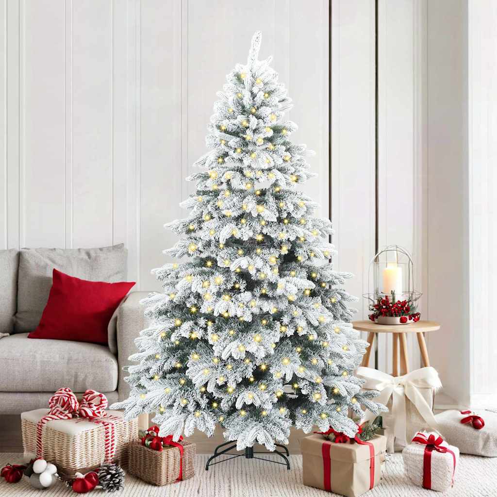 Sapin de Noël artificiel avec 300 LED Blanc 180 cm PE et PVC - XIOS
