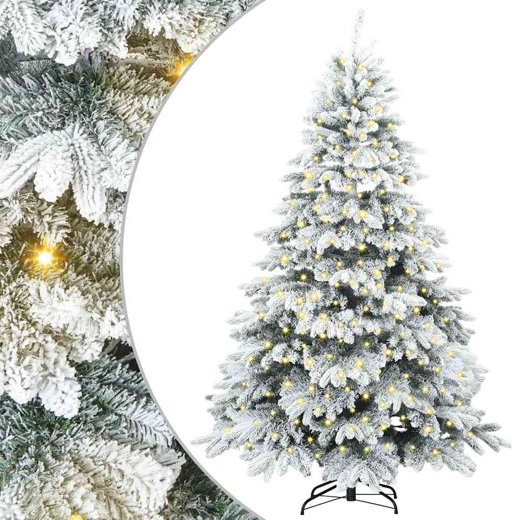 Sapin de Noël artificiel avec 300 LED Blanc 180 cm PE et PVC - XIOS