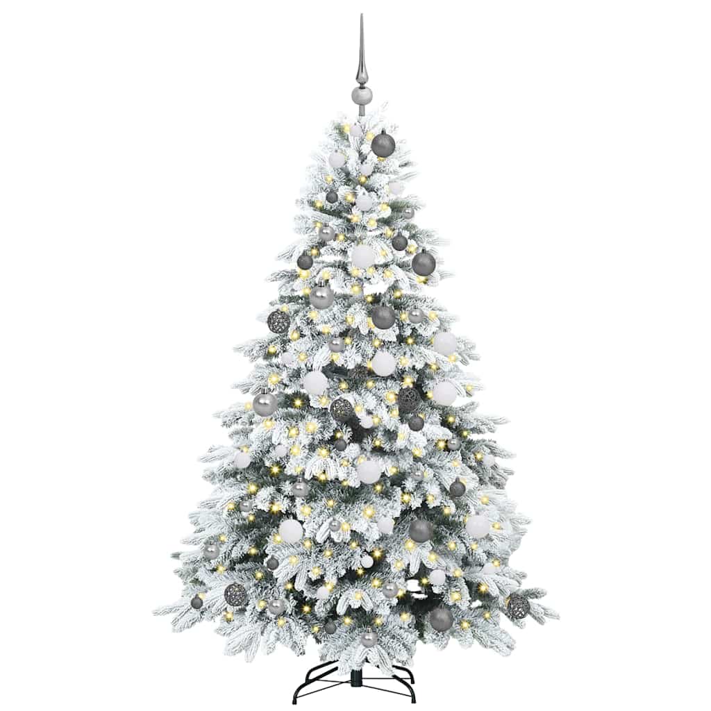 Sapin de Noël artificiel avec 300 LED Blanc 180 cm PE et PVC - XIOS