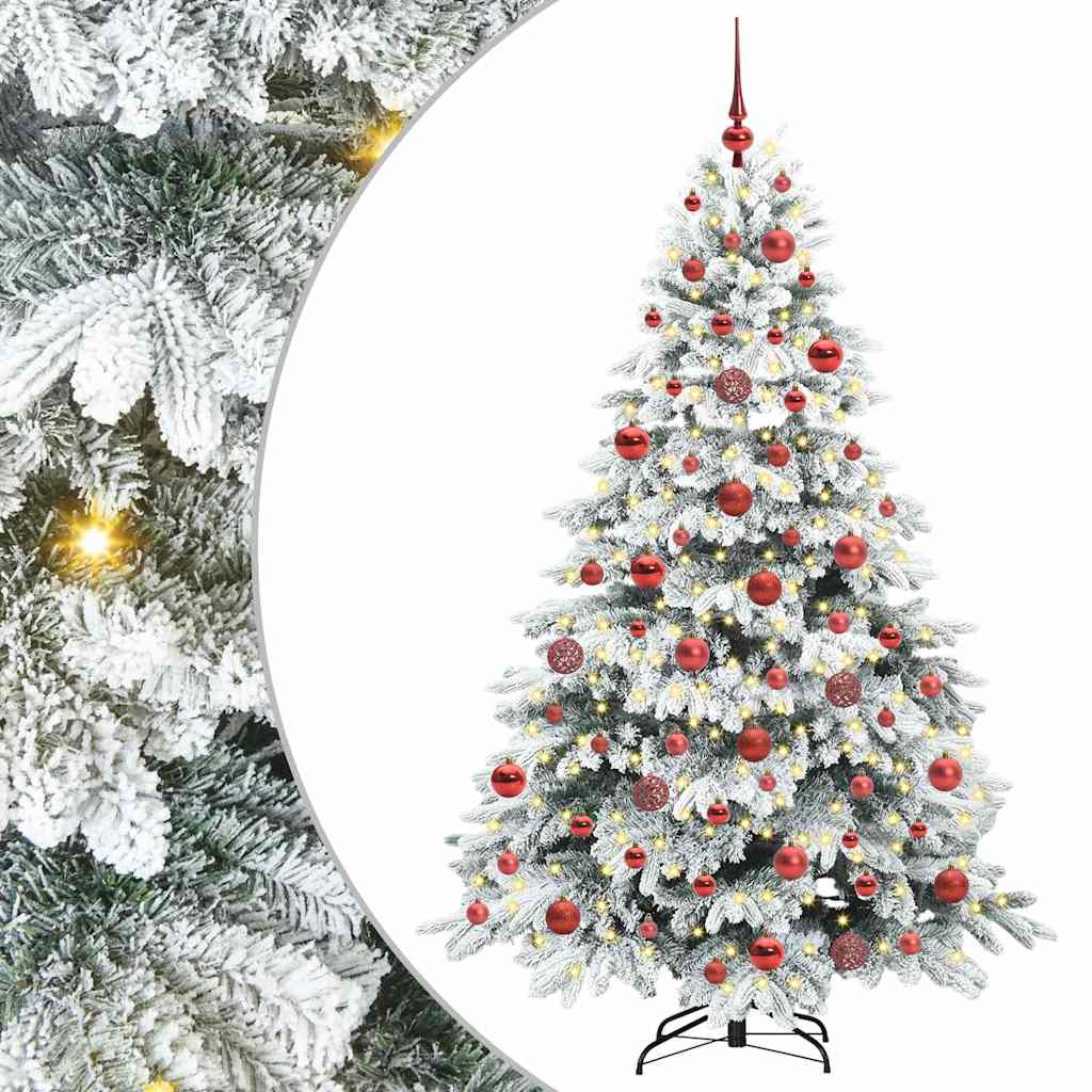 Sapin de Noël artificiel avec 300 LED Vert 180 cm PE et PVC - XIOS