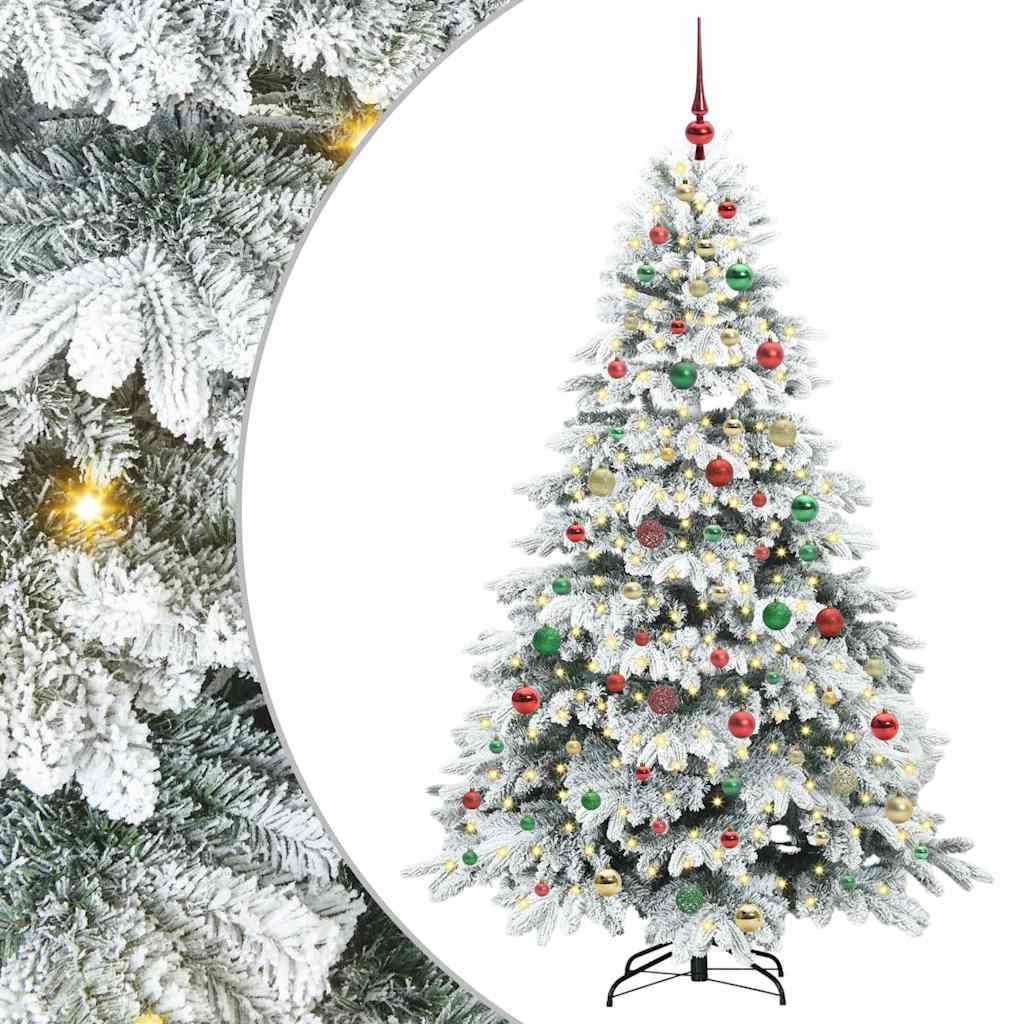 Sapin de Noël artificiel avec 300 LED Vert 180 cm PE et PVC - XIOS