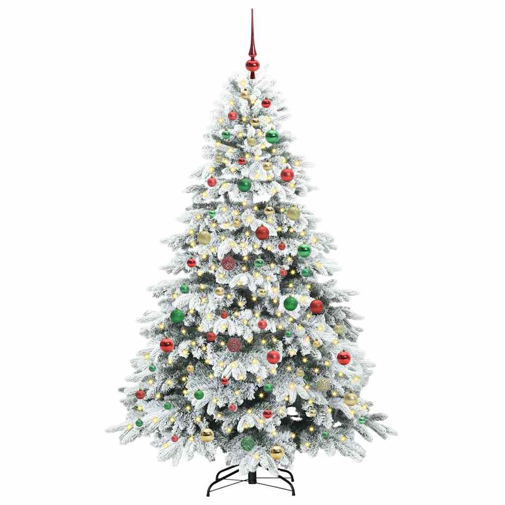Sapin de Noël artificiel avec 300 LED Vert 180 cm PE et PVC - XIOS
