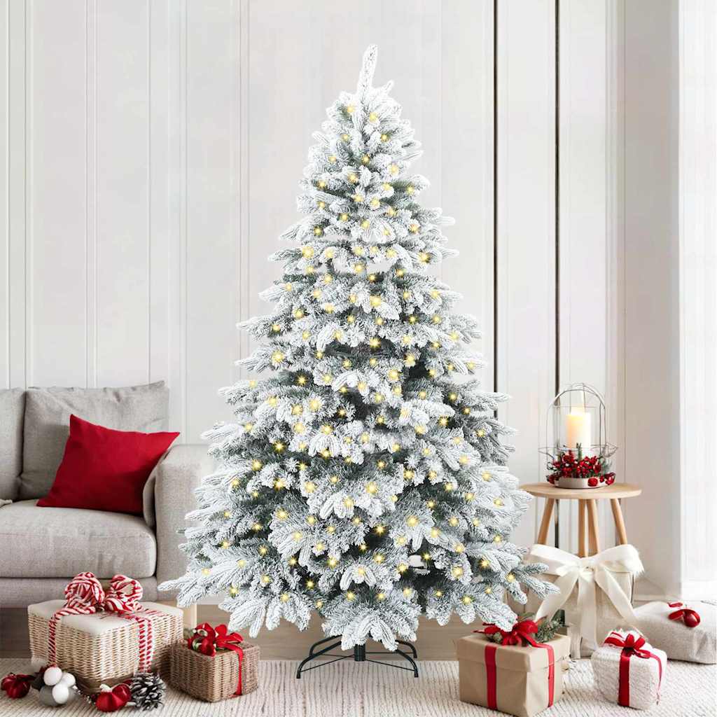 Sapin de Noël artificiel avec 300 LED Vert 210 cm PE et PVC - XIOS