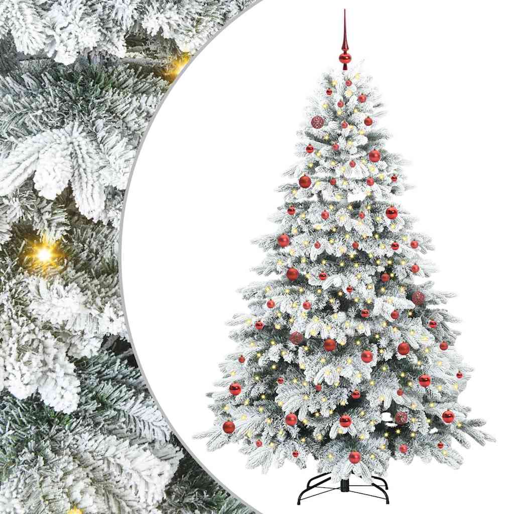 Sapin de Noël artificiel avec 300 LED Vert 210 cm PE et PVC - XIOS