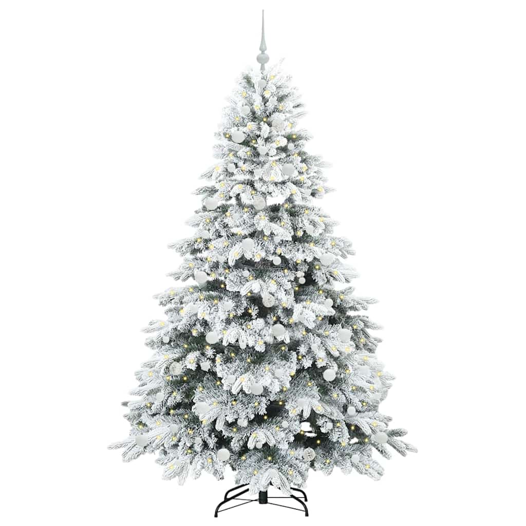 Sapin de Noël artificiel avec 300 LED Vert 210 cm PE et PVC - XIOS