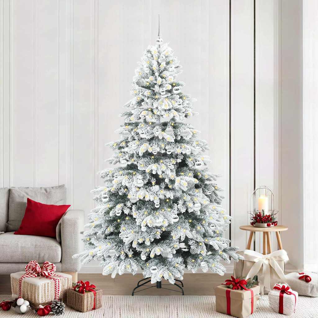 Sapin de Noël artificiel avec 300 LED Vert 210 cm PE et PVC - XIOS
