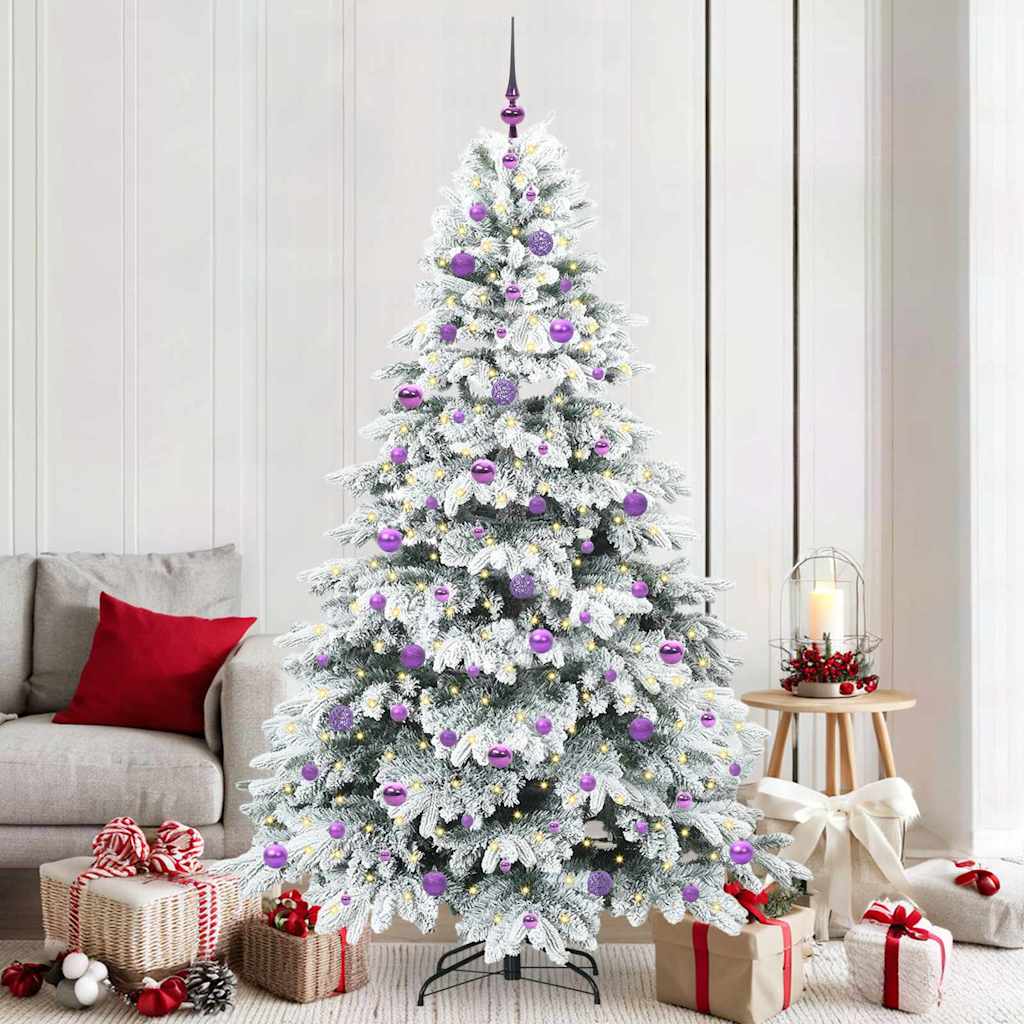 Sapin de Noël artificiel avec 300 LED Vert 210 cm PE et PVC - XIOS
