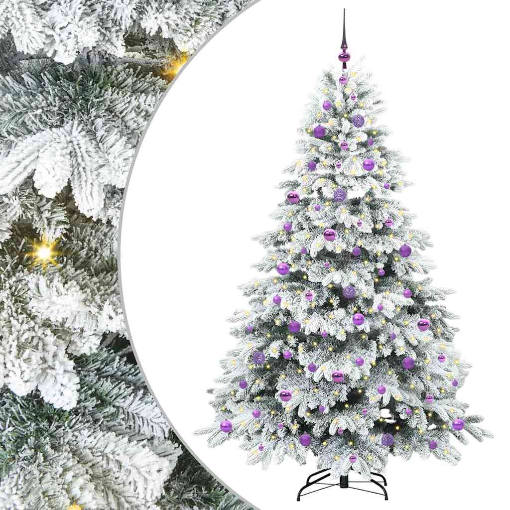 Sapin de Noël artificiel avec 300 LED Vert 210 cm PE et PVC - XIOS