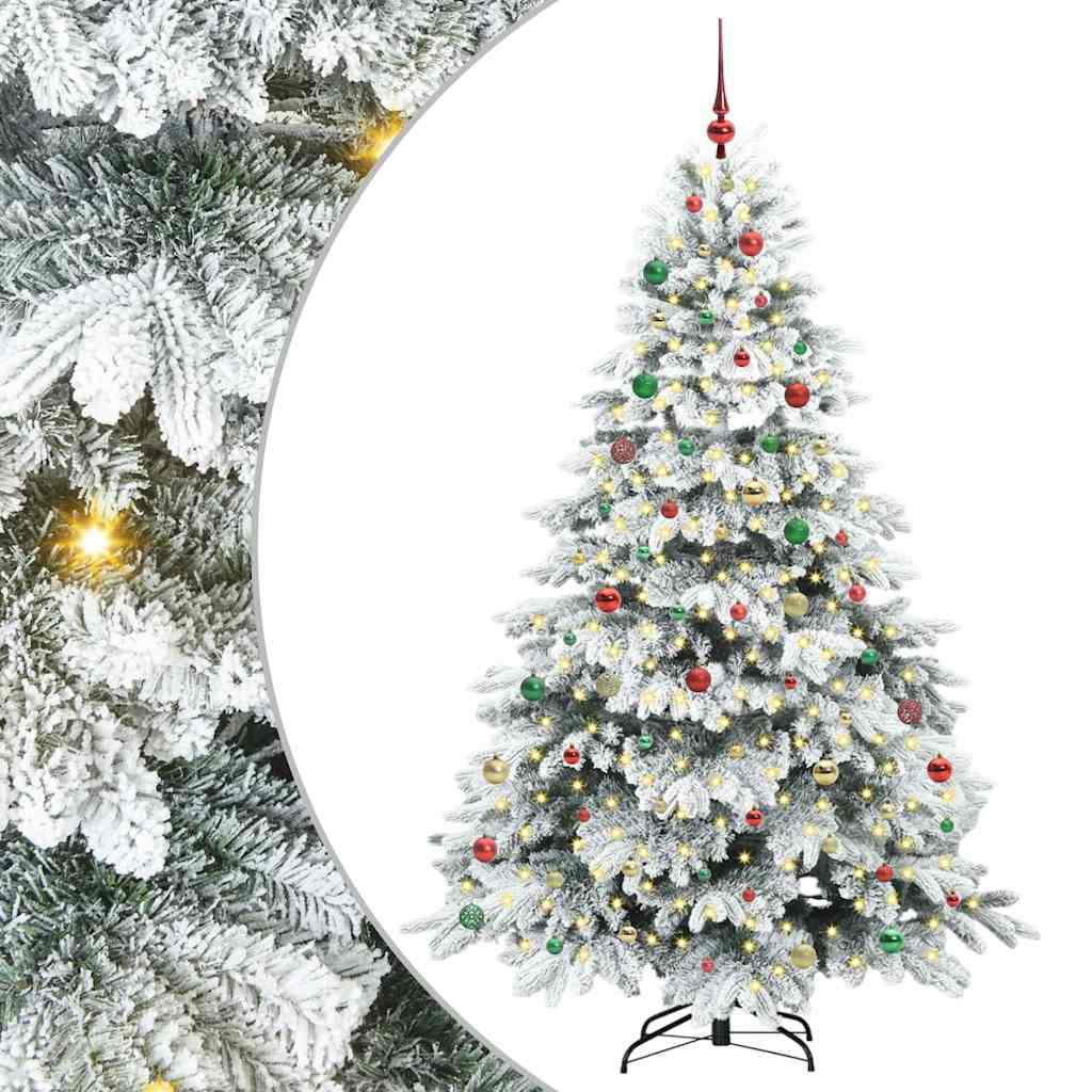Sapin de Noël artificiel avec 300 LED Vert 210 cm PE et PVC - XIOS