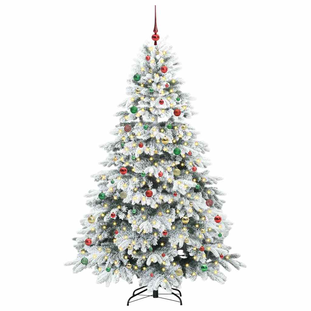Sapin de Noël artificiel avec 300 LED Vert 210 cm PE et PVC - XIOS
